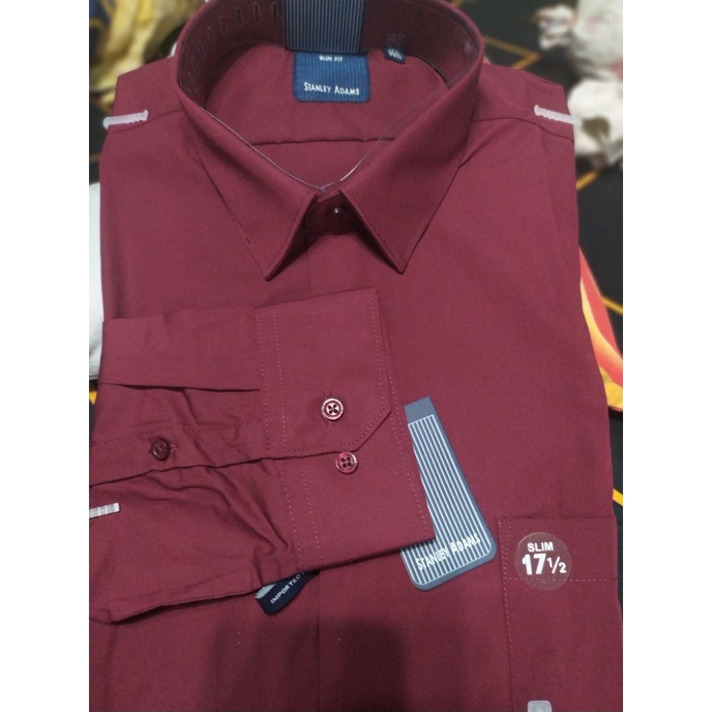 Kemeja Formal Stanley Adams Lengan Panjang