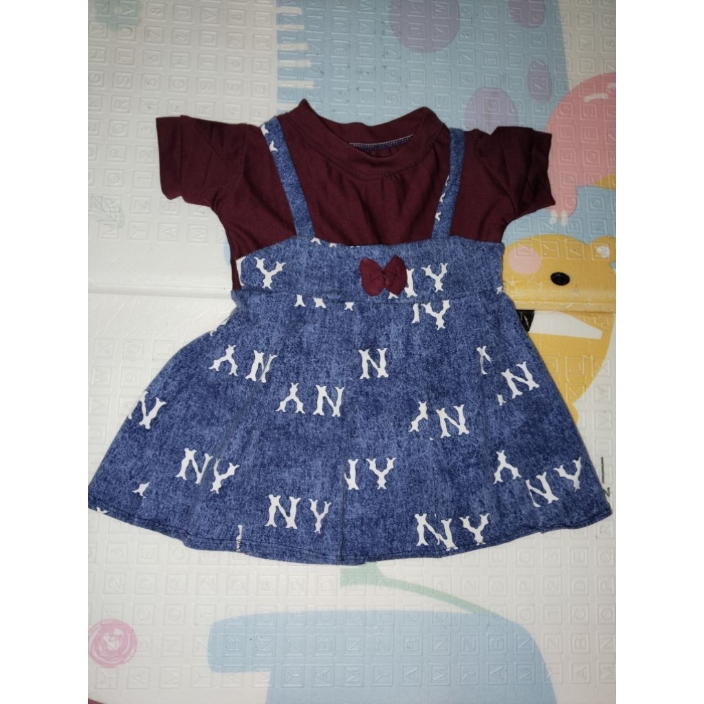 Preloved DRESS Baby DRESS Bayi usia 0-1th Bb max 9kg