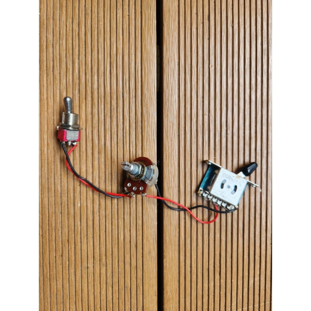 Pre Wiring Gitar Ibanez 3 Way Switch 1 Volume 1 Kill Switch