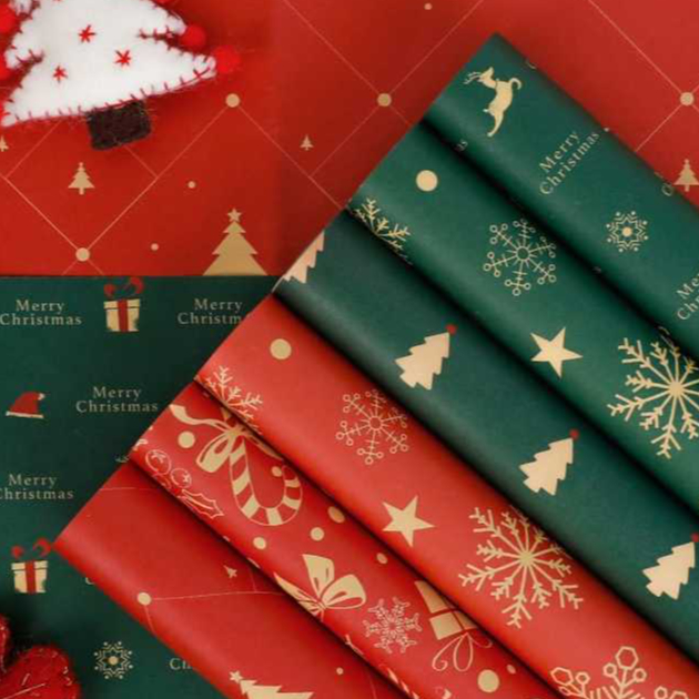 PG001 | Kertas Kado Natal Premium | Wrapping craft motif | bungkus kado natal | kertas kado christma