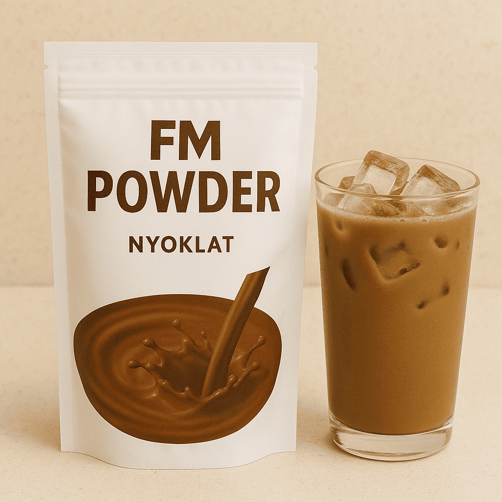 NYOKLAT - Bubuk Minuman Powder Varian Rasa Coklat - FM POWDER Surabaya Kemasan 1/2 kg dan 1 kg