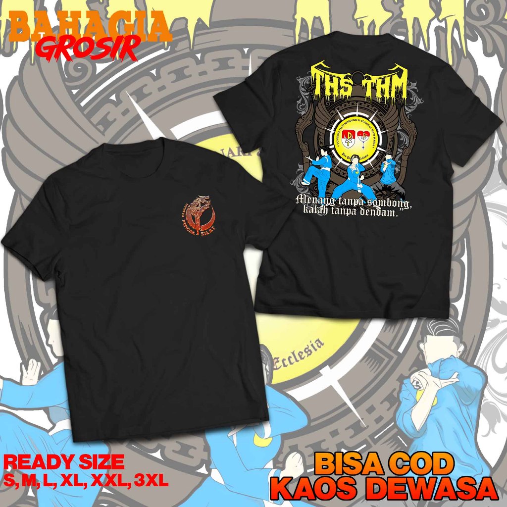 Baju Pria Dewasa Pasger THS/THM Menang Tanpa Sombong Kalah Tanpa Dendam Kaos Semi Katun