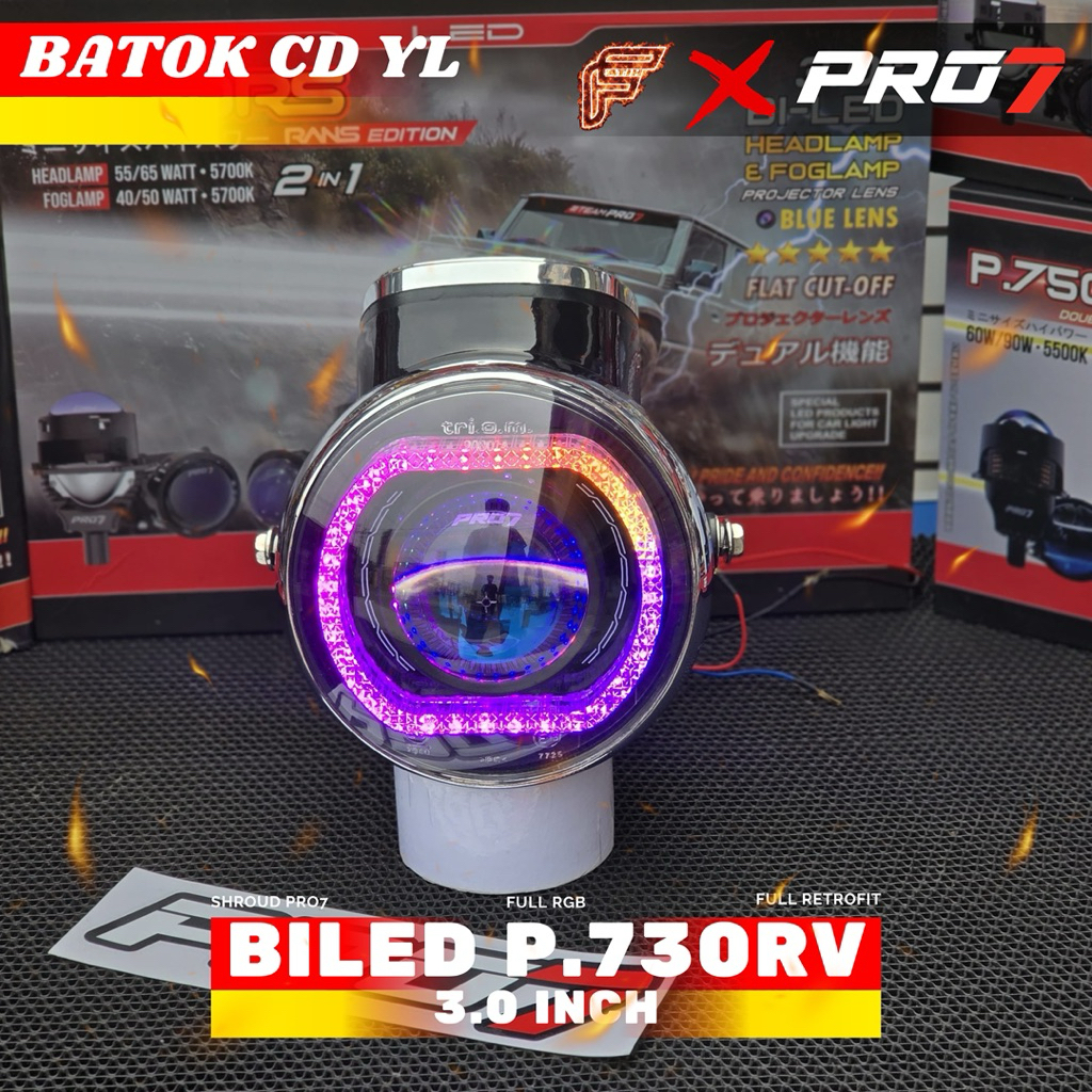 BILED SET PRO7 BATOK YL/CD | BILED SET REFLEKTOR YL/CD | BILED BATOK YL/CD PRO7 P.730RV Bisa Custom