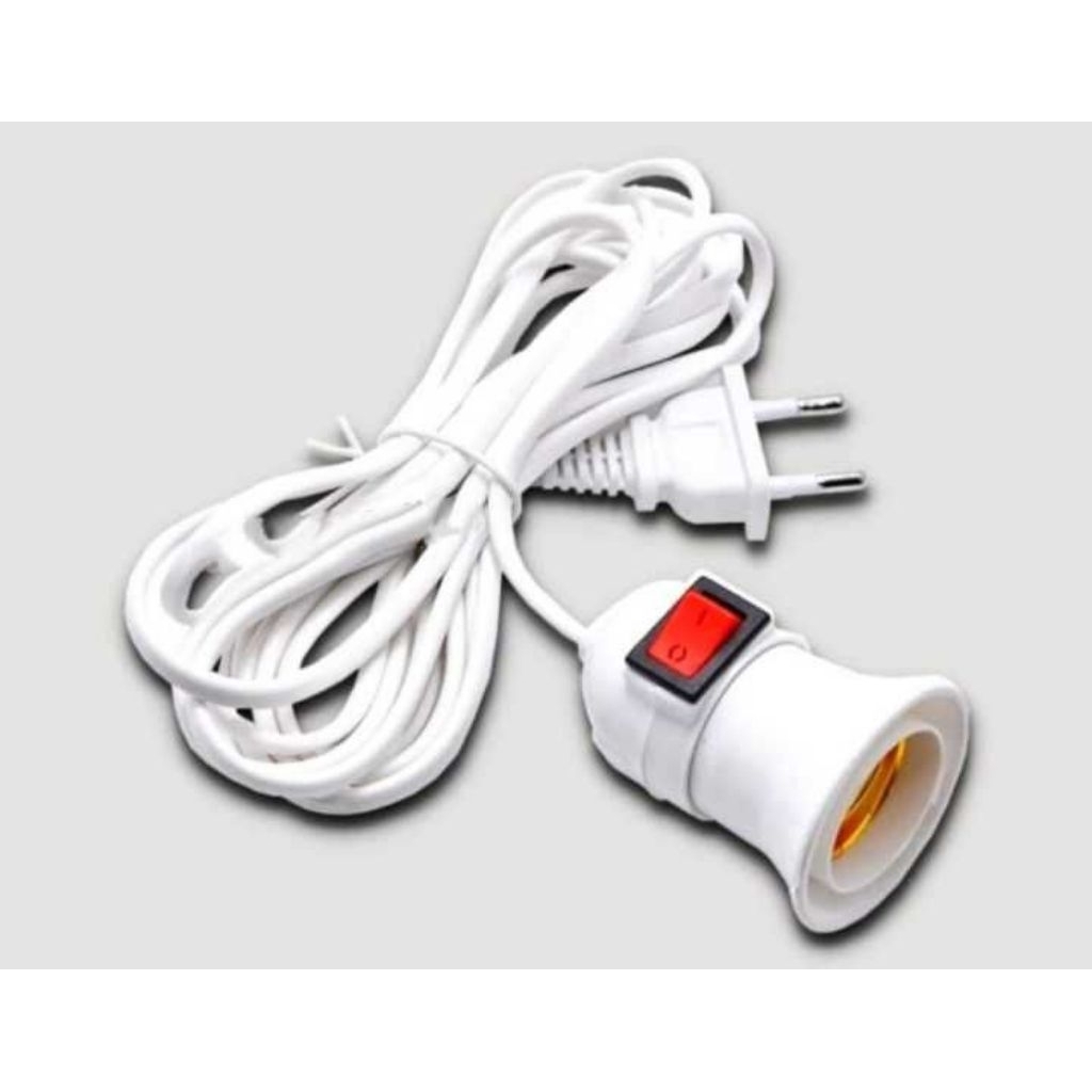 FITTING LAMPU GANTUNG DENGAN KABEL DAN SAKLAR