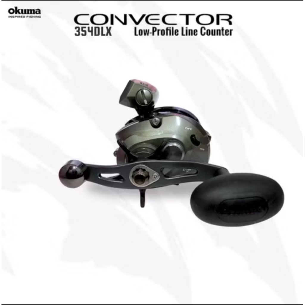 Reel BC OKUMA CONVECTOR 163DLX, 354DLX Low Profile Line Counter Baitcasting Reel