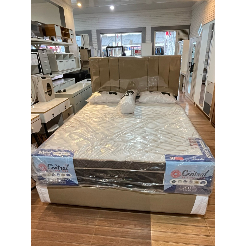 Springbed Central set dipan uk160 evergreen plus pocket