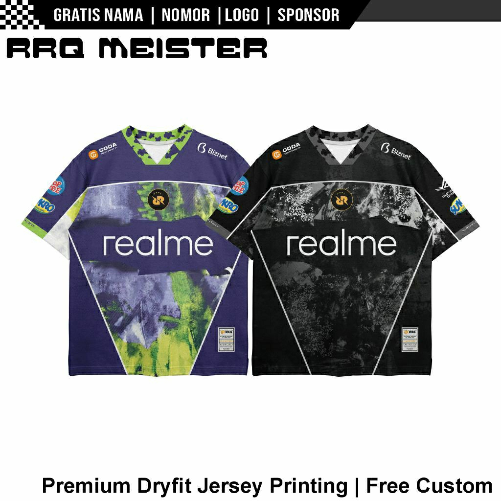 BAJU JERSEY RRQ NEW 2025/2026 MPL ID SEASON MEISTER MIED | FREE NAMESET