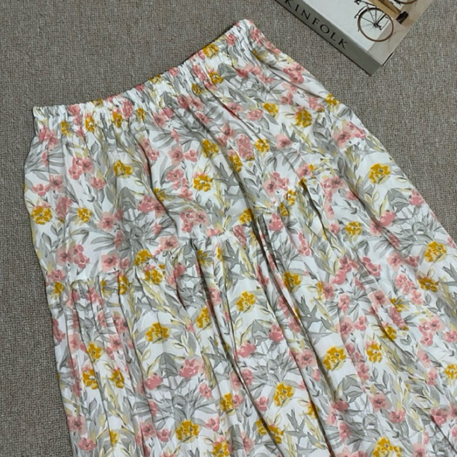 nayy skirt | rok panjang wanita murah | rok motif bunga-bunga