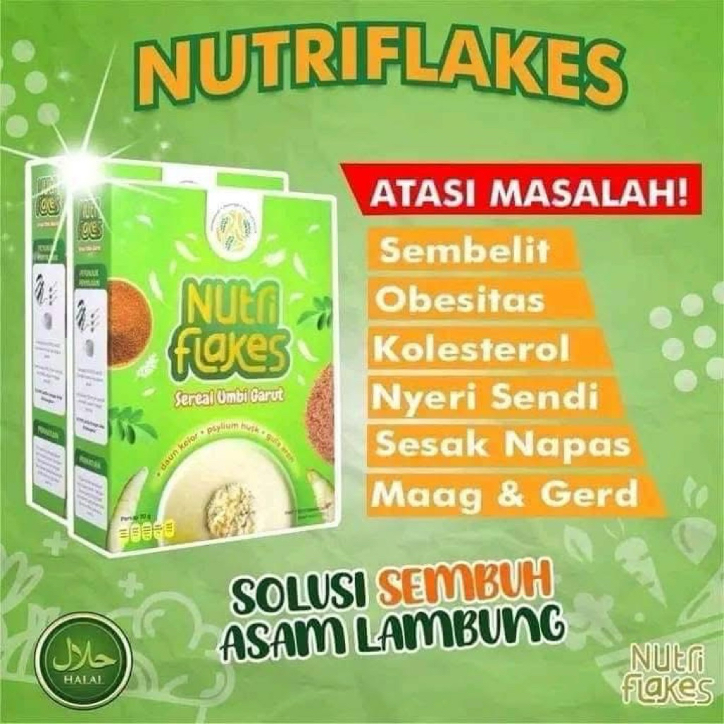 NUTRIFLAKES original serat umbi garut