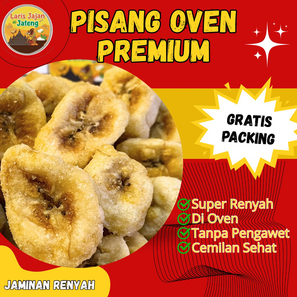 CEMILAN SEHAT Pisang Oven SUPER PREMIUM Kering Crispy Cemilan | Sehat Camilan | Healthy Snack | Keki