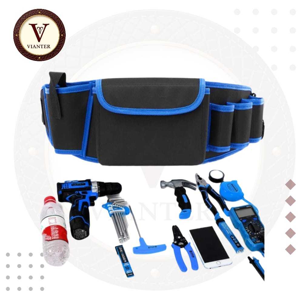 Tas perkakas  Peralatan Listrik Tebal Multifungsi Oxford Cloth Perawatan Pekerjaan Udara untuk Tukan