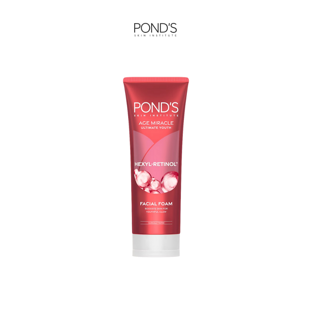 Pond's Age Miracle Hexyl Retinol Facial Foam 100gr PONDS / Ponds Age Miracle Facial Foam
