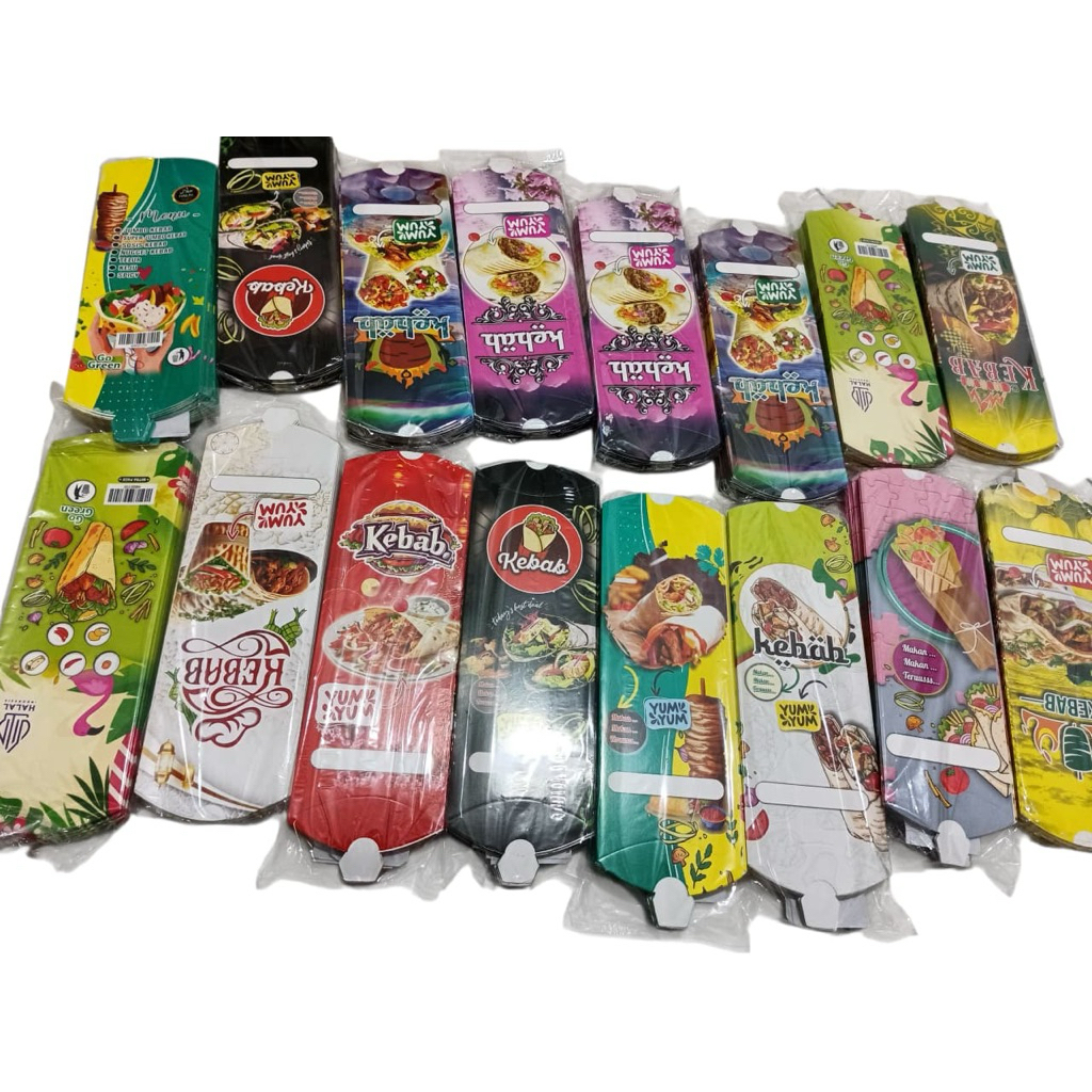KOTAK KEBAB BESAR / BUNGKUS KEBAB / PACKAGING KEBAB