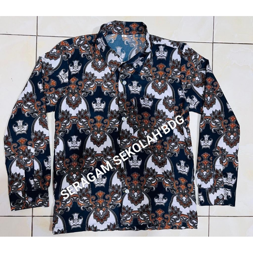 BATIK SMA NEGERI/BATIK SEKOLAH SMA/BATIK SMA MOTIF SRIWEDARI ABU-ABU