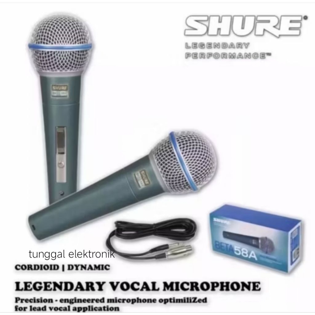 MICROFON VOKAL DINAMIS SHURE BETA 58A