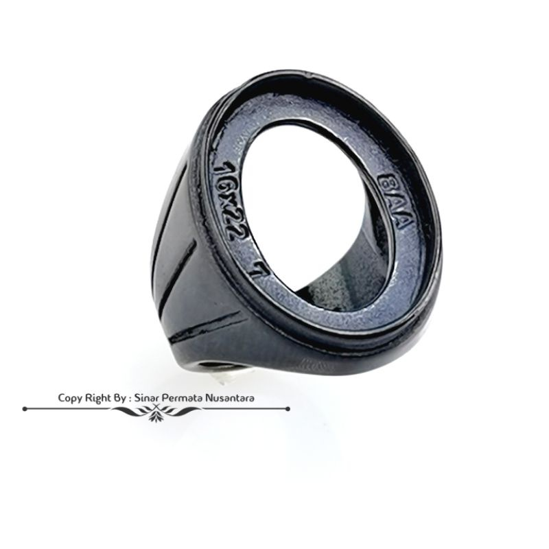 EMBAN RING CANGKANG TITANIUM SUPER MODEL TANAM 20x15 MM | RCT-8