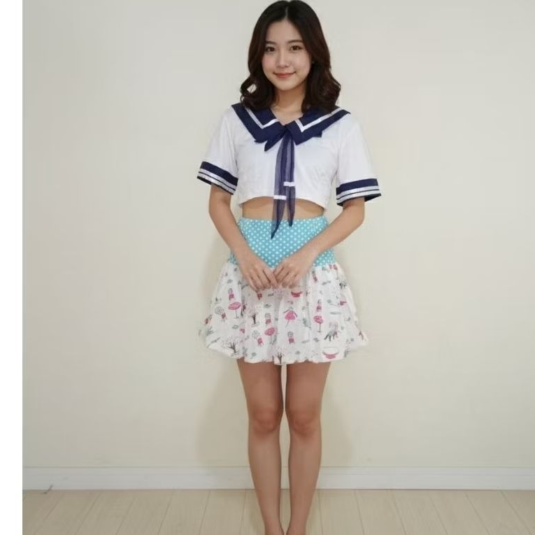 baju sekolah kerah sailormon custom cosplay seragam sekolah jepang