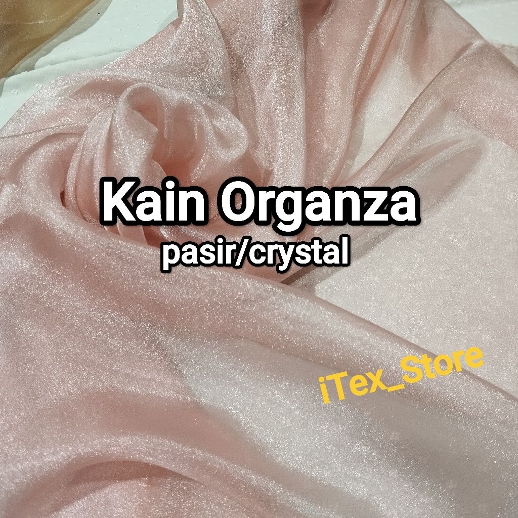 kain organza Crystal/organsa/organza pasir/satin organsa