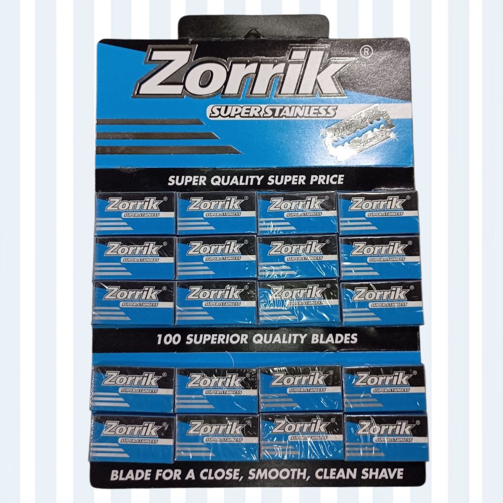 ZORRIK Pisau Silet cukur Super Stainless isi 100 pcs