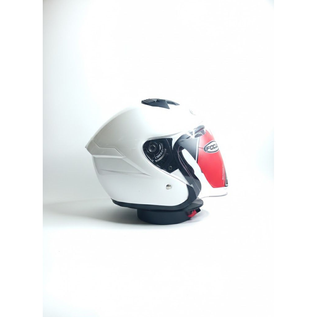 SUESSTARS Helm Half Face Dewasa Putih Polos Glossy SNI Helm Pria/ Wanita