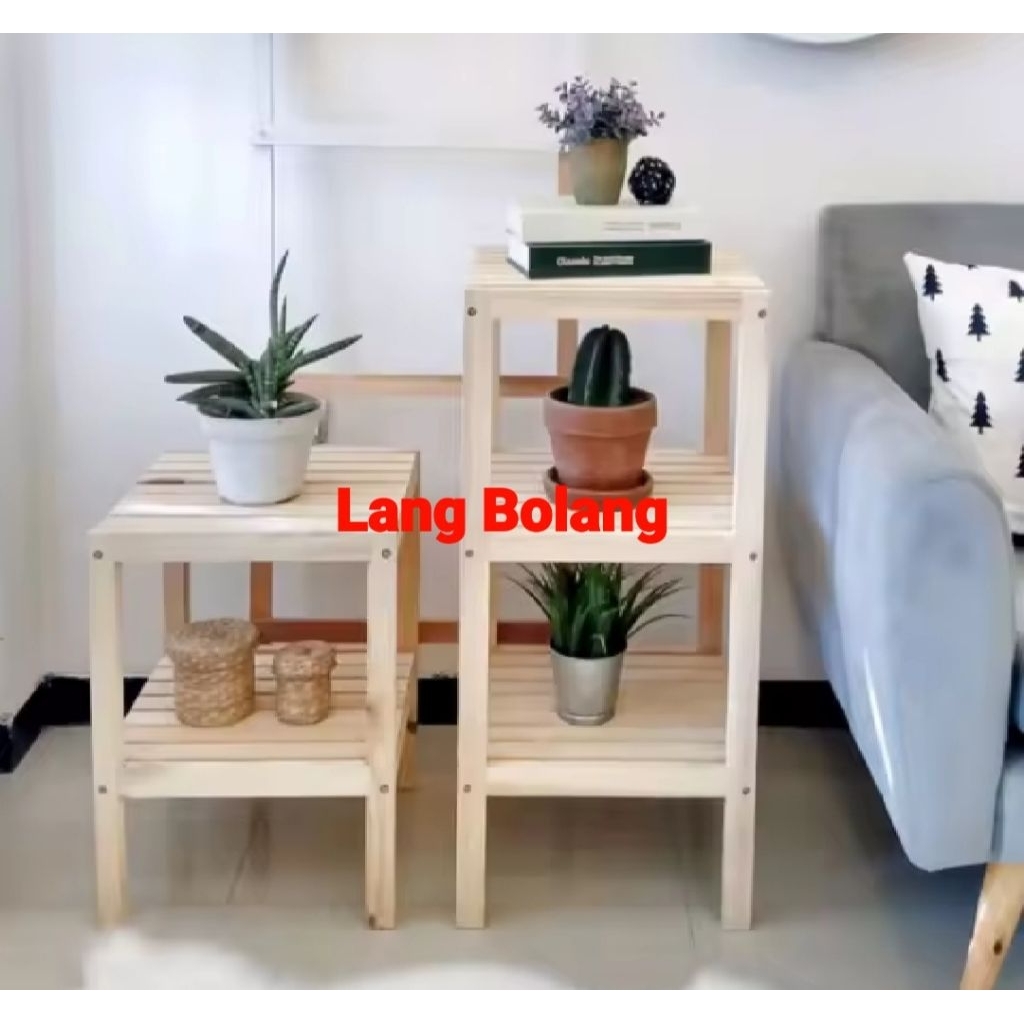 Rak Kayu 2 Susun / Rak kayu 3 Susun / Rak kayu 4 susun minimalis murah