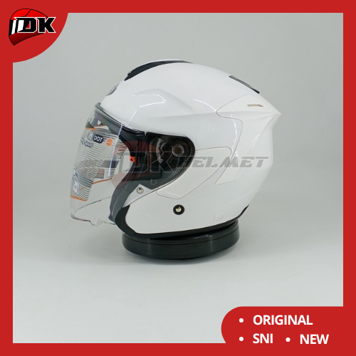 Helm Half Face INK Dynamic Solid White Putih Polos