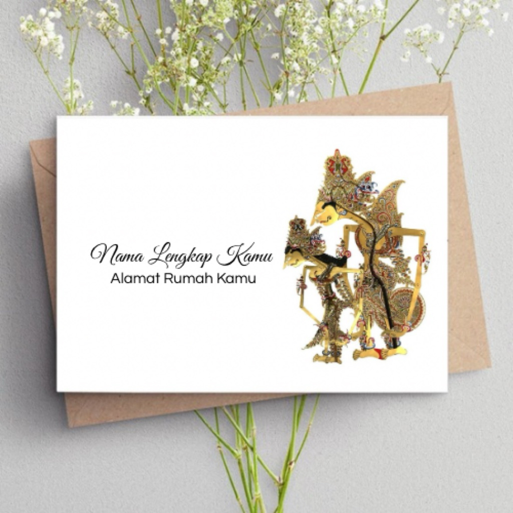 AMPLOP KONDANGAN WAYANG CUSTOM | Isi 25 Pcs