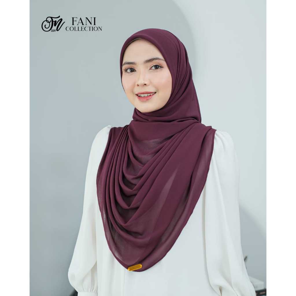 Sanaya Jilbab Drappery Instan/Pashmina Ceruty Drappery/Hijab Pesta Terbaru/Jilbab Kondangan Lebaran