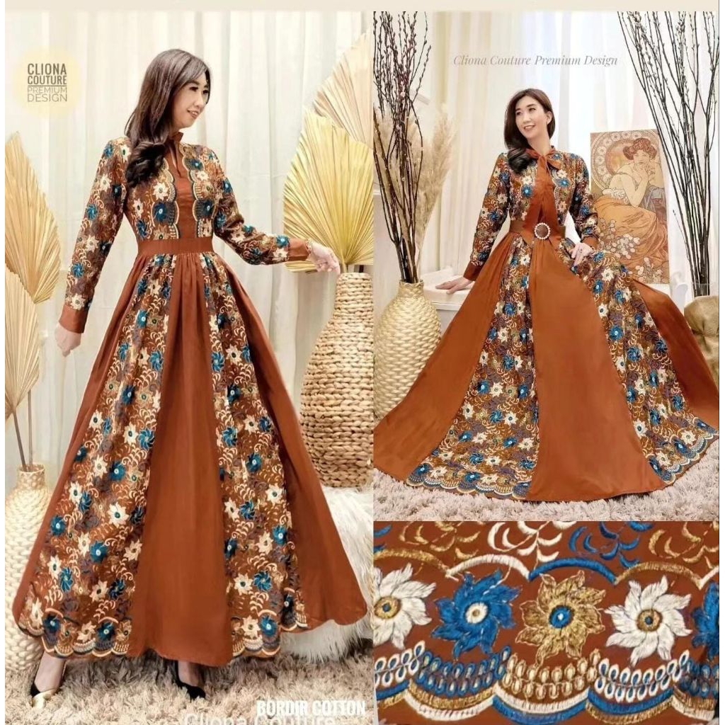 Cliona couture Dress katun bordir 2size