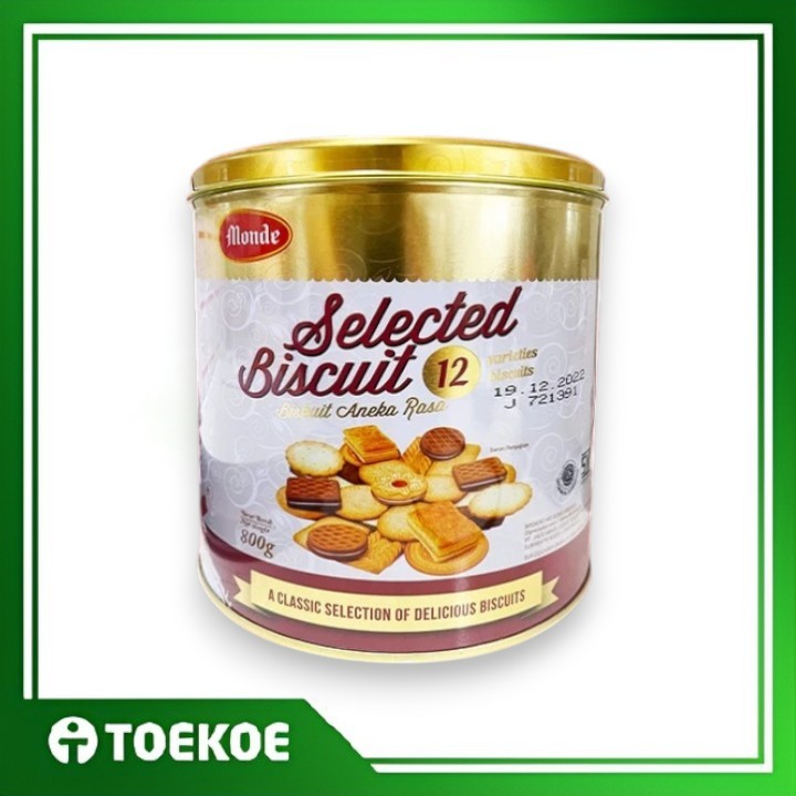 TOEKOE Monde Selected Biskuit Gold 800gr / Kaleng