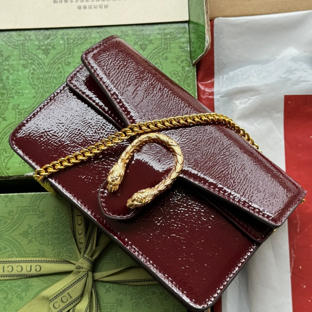 TOP G tas Dionysus Mini Handbag Red Chain Shoulder Bag