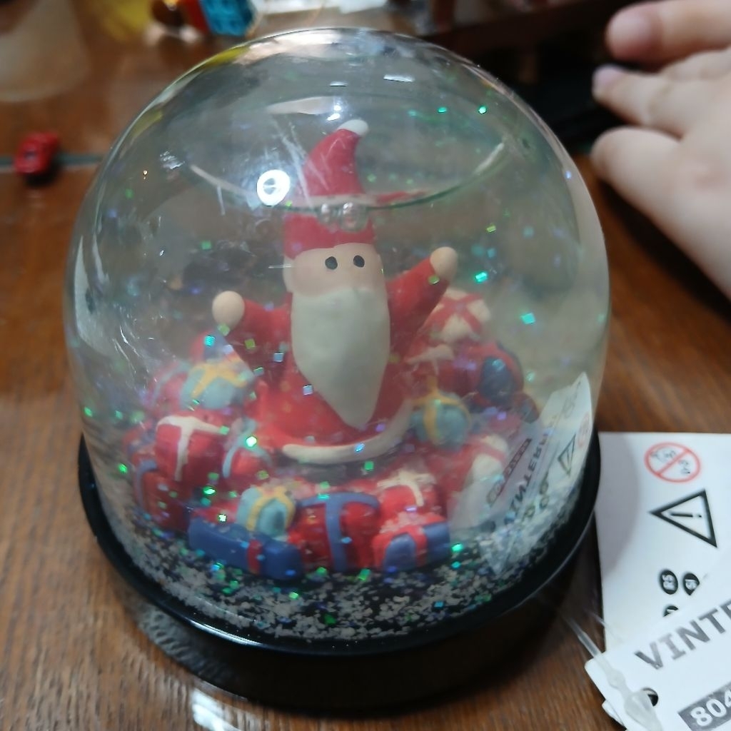 Snowball christmas bola kaca kristal bola air salju snowglobe waterball santa claus