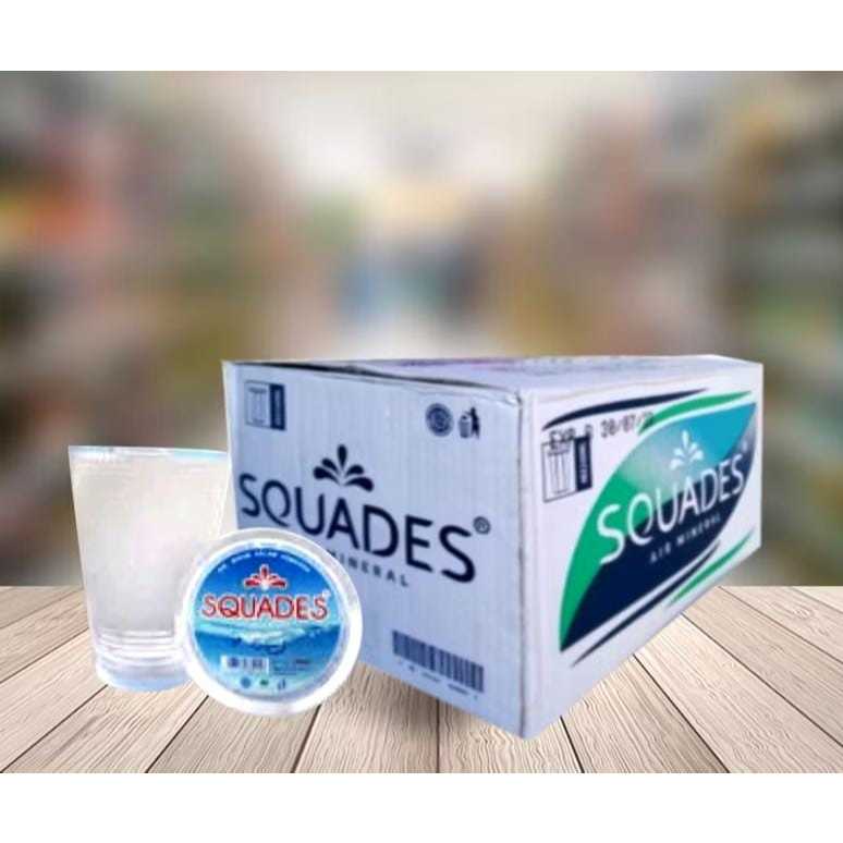 AIR MINERAL SQUADES GELAS 240 ML 1 DUS ISI 48 GELAS