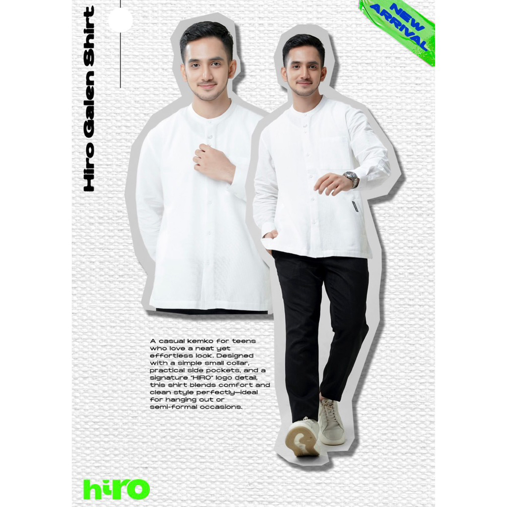 RABBANI ORIGINAL - baju koko KEMKO HIRO GALEN MST PUTIH
