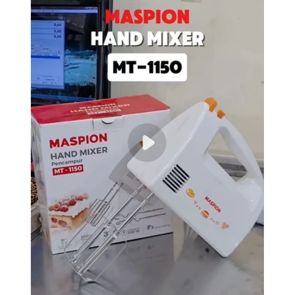 HAND MIXER/MASPION MT 1150/MT-1150/MT1150/MIXER PENGADUK ADONAN/HAND MIXER