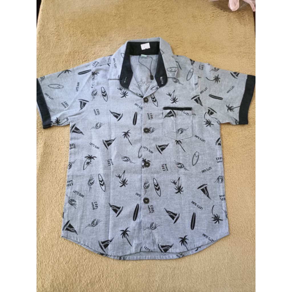 Kemeja Lengan Pendek anak cowo. merk Kelvin kids