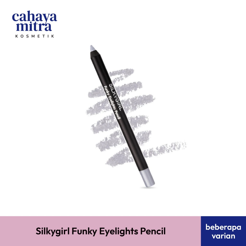 CMK ~ SILKYGIRL Eyeliner Pencil Funky Eyelight - Frosty Silver - Pensil Eyeliner Silver