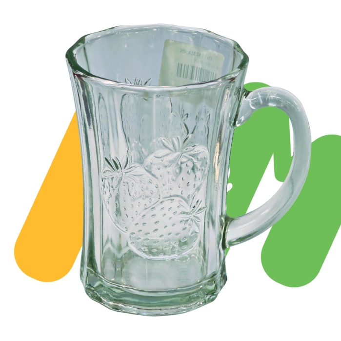 GELAS GAGANG KACA / GELAS KACA MOTIF TIMBUL / GELAS KACA