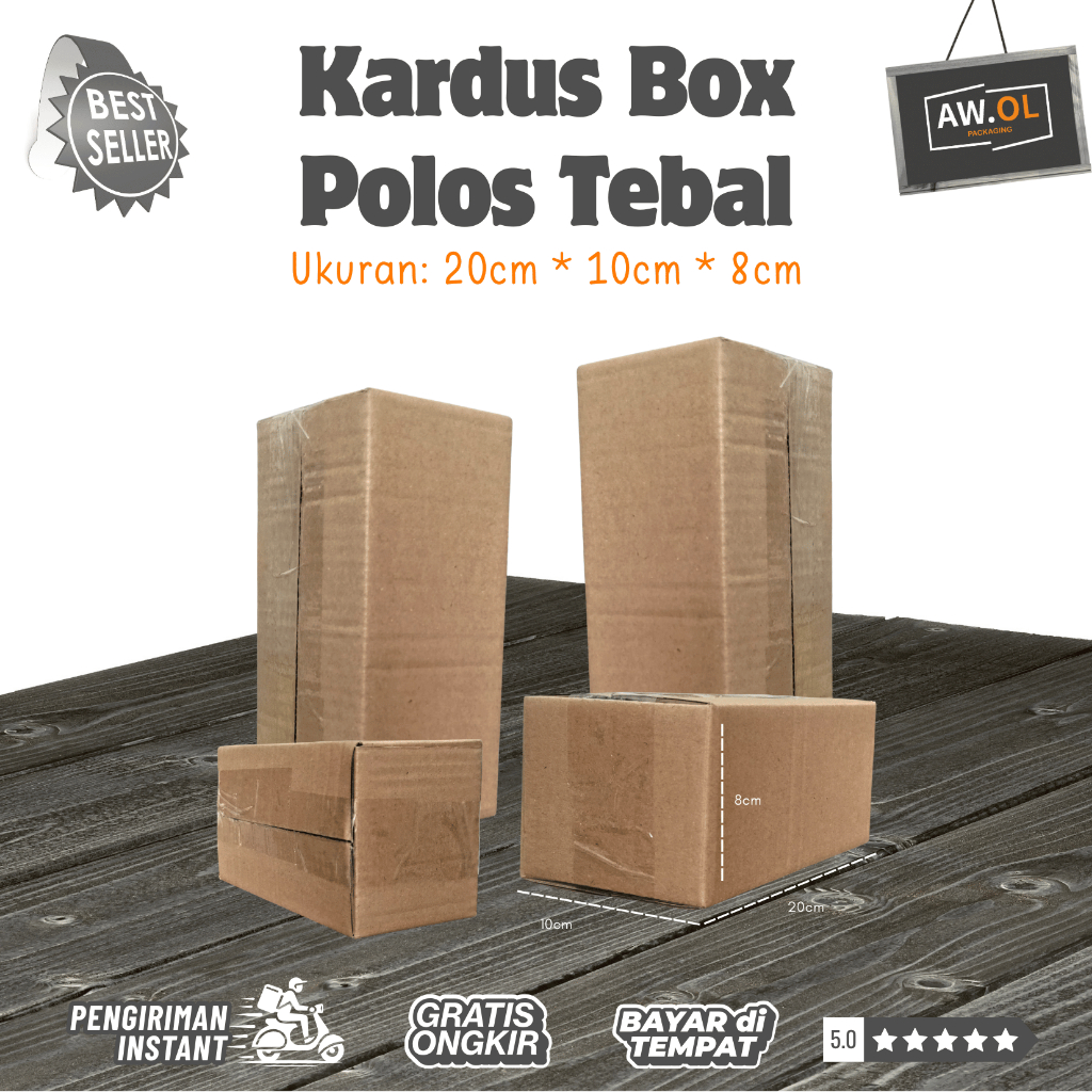 Kardus 20x10x8 Packaging Ukuran Box HP / Box 20x10x8