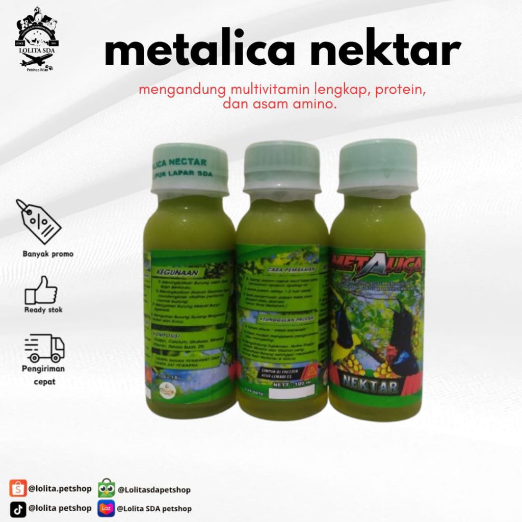 metalica nextar burung nektar penggacor burung