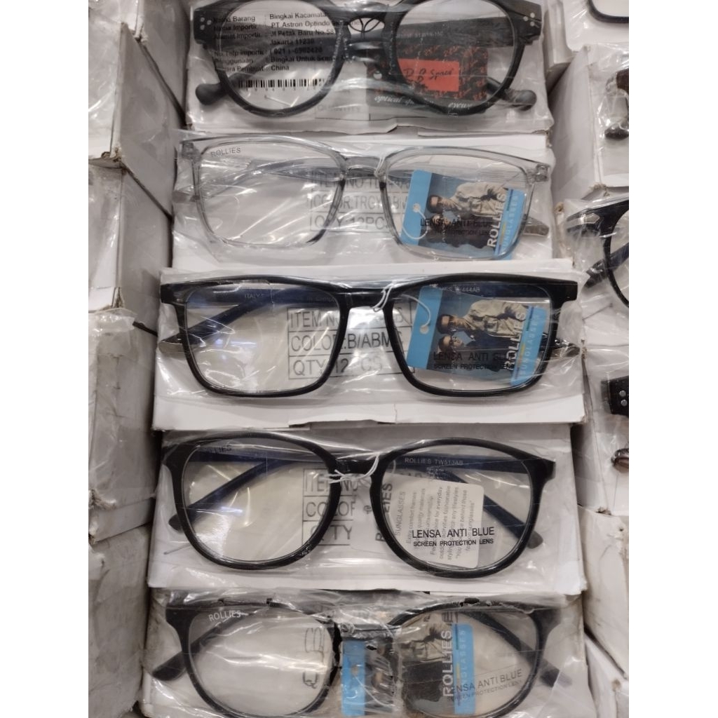 Kacamata bening pria wanita