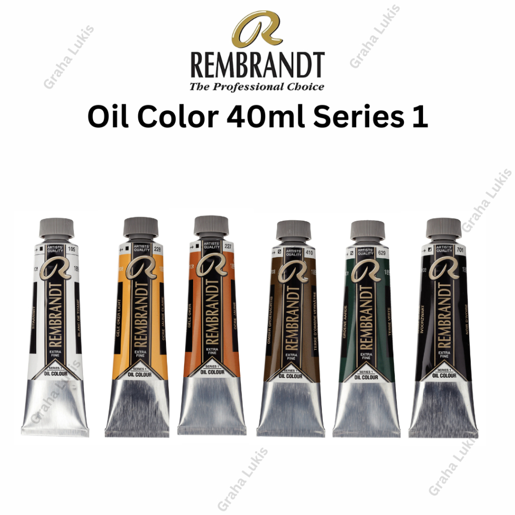Rembrandt Oil Color 40ml Series 1 - Cat Minyak Rembrandt 40ml