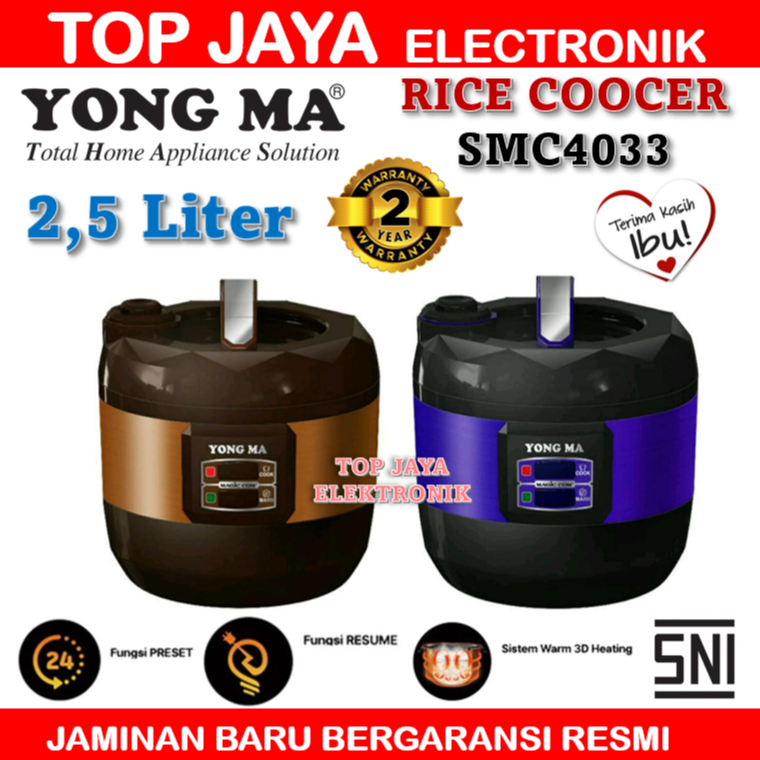 MAGIC COM YONGMA 2,5 LITER SMC4033/YONGMA SMC4033 2,5 LITER NEW SERIES