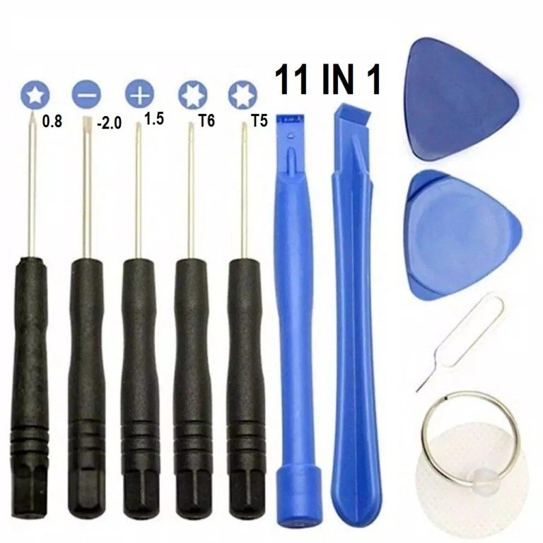 23D OBENG SET HP 11IN1 Service Handphone Servis Iphone Reparasi Android 11In1 Lengkap