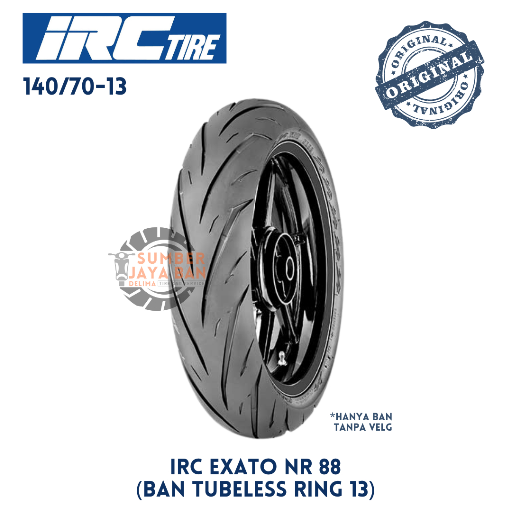 IRC EXATO 140/70-13 Ring 140/70-13 Ban Motor Tubeless Tubbles