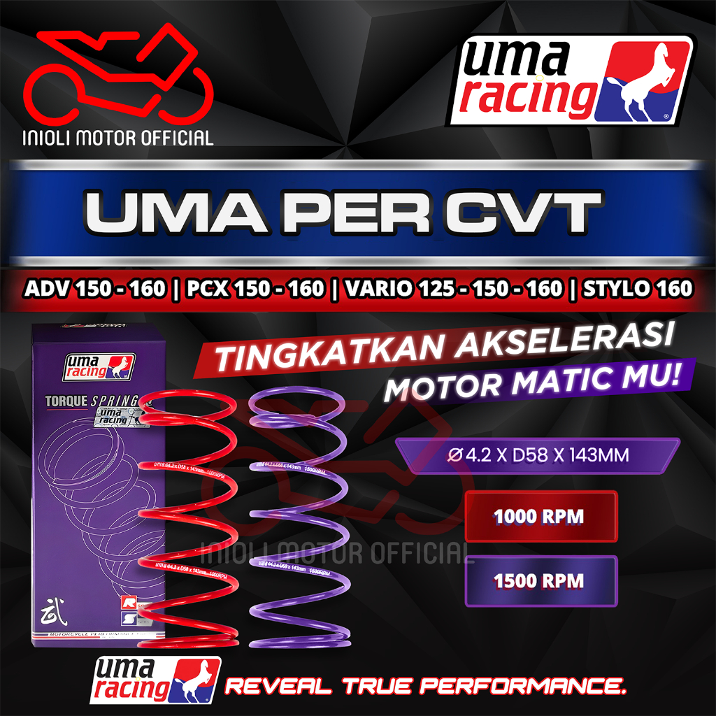 PER CVT UMA RACING PAKET ROLLER ADV 150 160 PCX 150 160 VARIO 125 FI VARIO 125 150 160 ESP STYLO 160