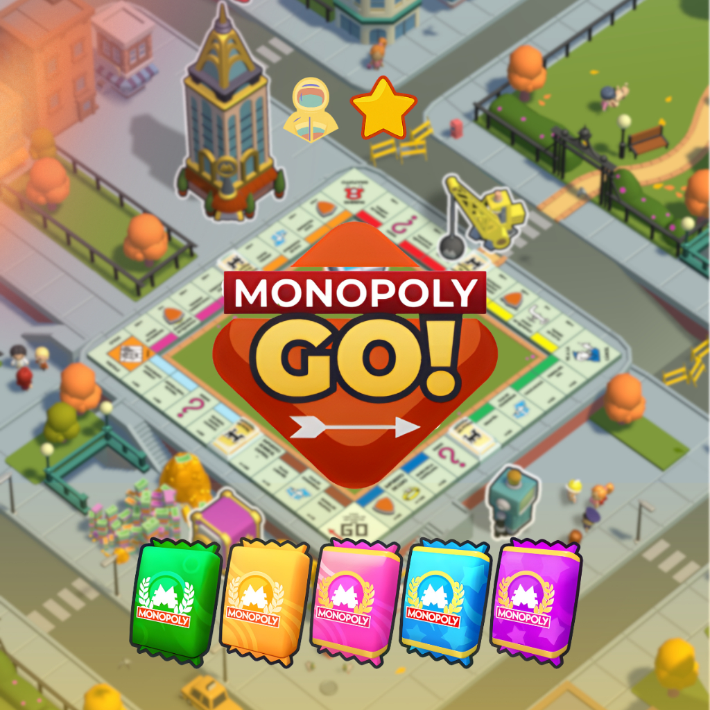 Monopoly GO Go Board Game Monopoli Bintang 1-6 - Card Monopoly Go