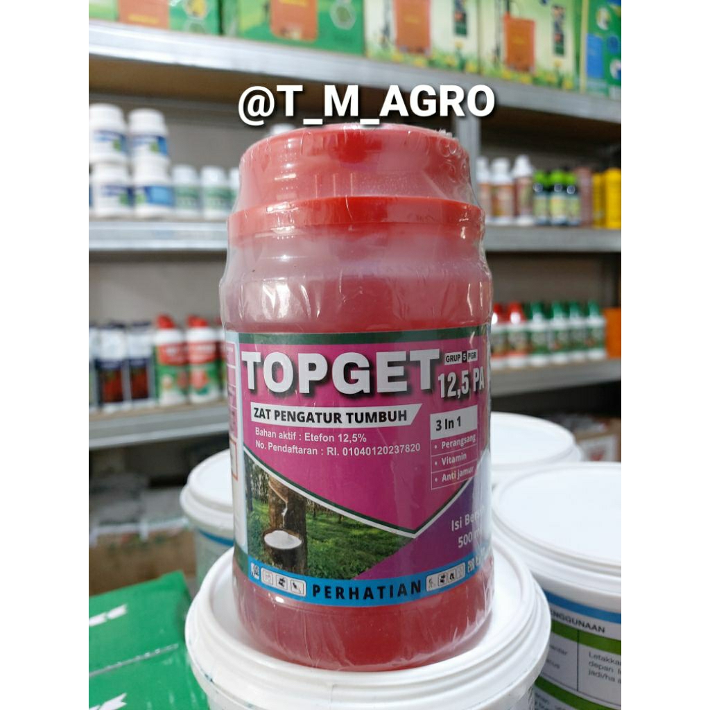 ZPT TOPGET MERAH 12,5 PA ZPT PERANGSANG GETAH KARET 500ML