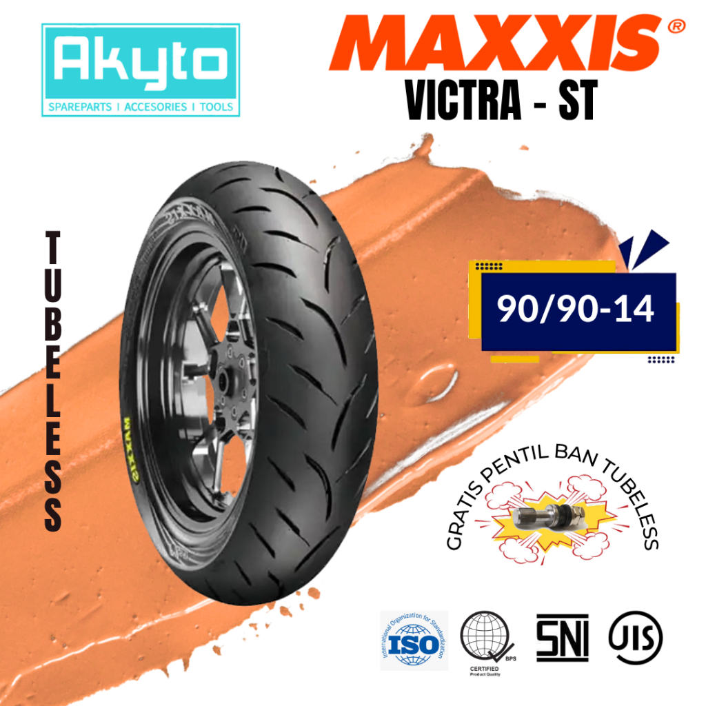 [VICTRA ST] MAXXIS S98ST / MEDIUM DUAL COMPOUND TUBELESS FREE PENTIL RING 14 R14 98 ST [90/90-14]