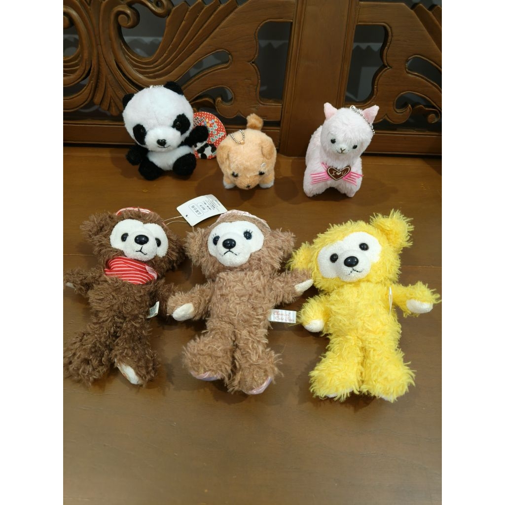 Ganci / Gantungan Kunci Boneka Teddy Classical Cute Bear, Guguk, Panda, Alpaca Amuse ORIGINAL